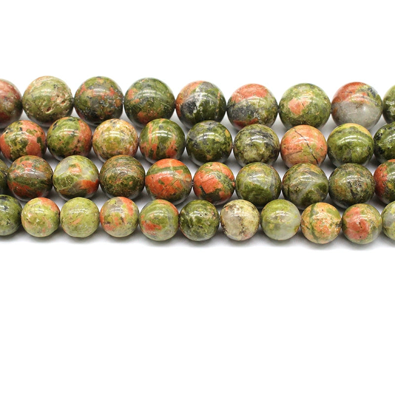 Flower green loose beads DIY hand-woven crystal
