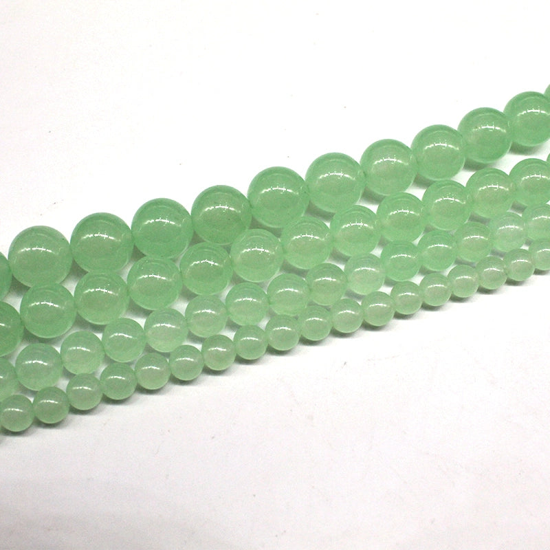 Emerald chalcedony loose beads semi-finished bracelet