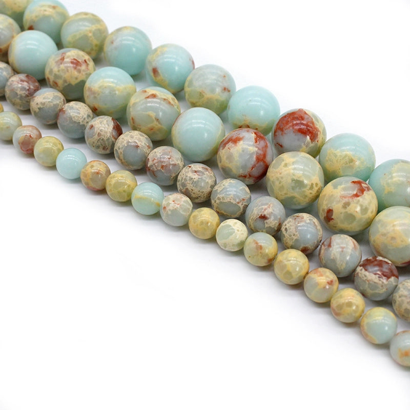 Shoushan stone loose bead necklace semi-finished product