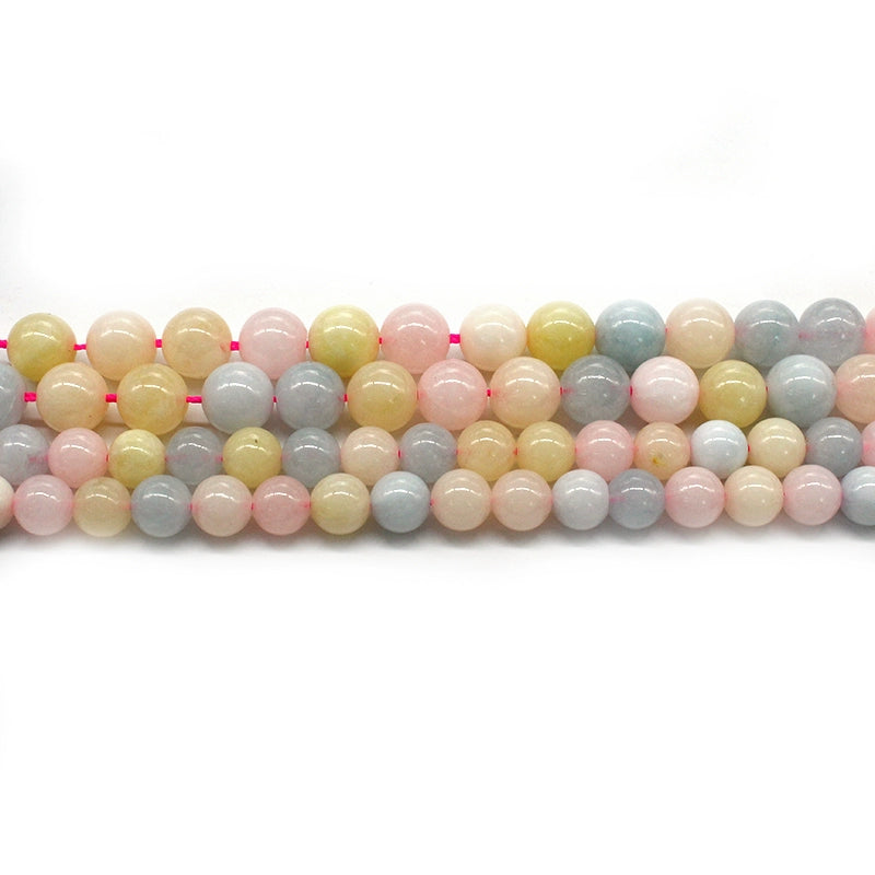 Morganite loose beads crystal agate DIY hand-woven materials