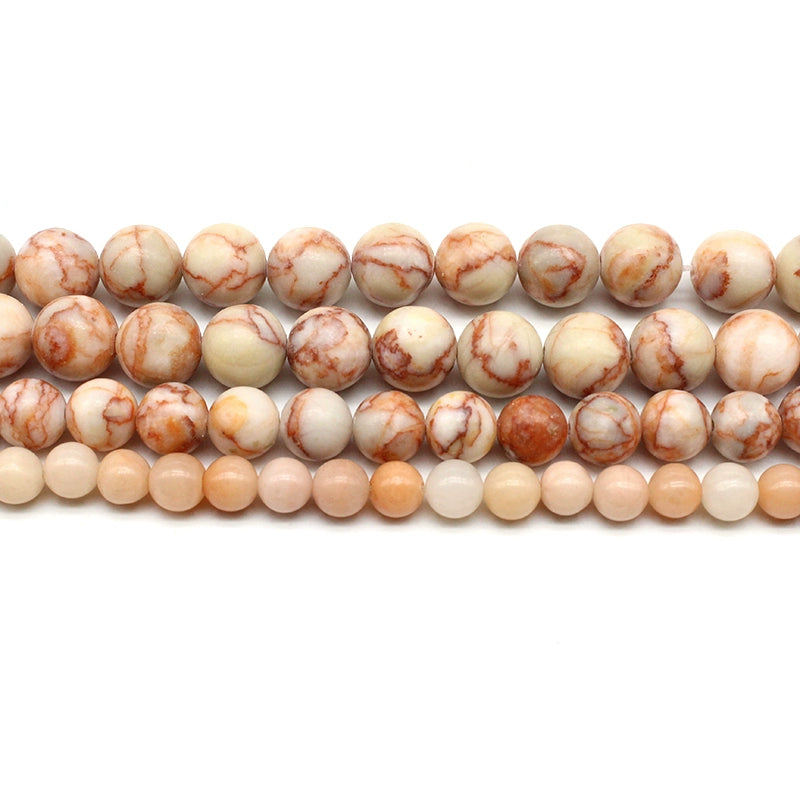 Red network stone loose beads diy hand-woven crystal material