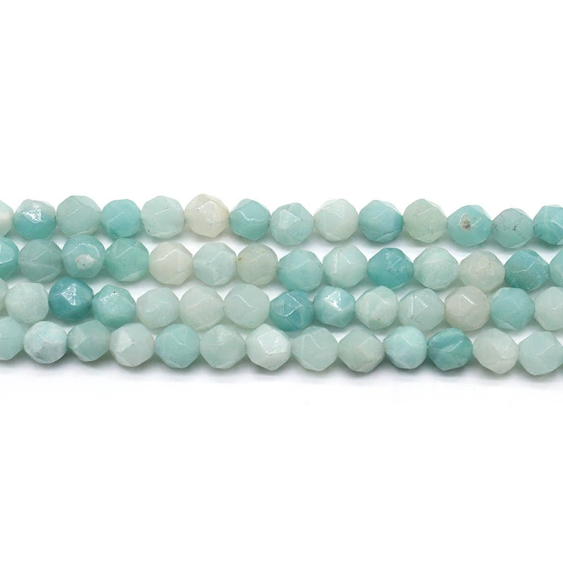 Large cut Amazon loose beads necklace