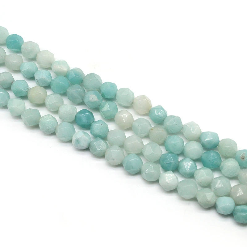 Large cut Amazon loose beads necklace