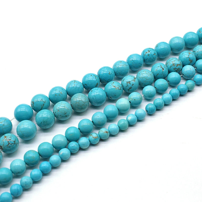 Natural stone light blue turquoise loose beads