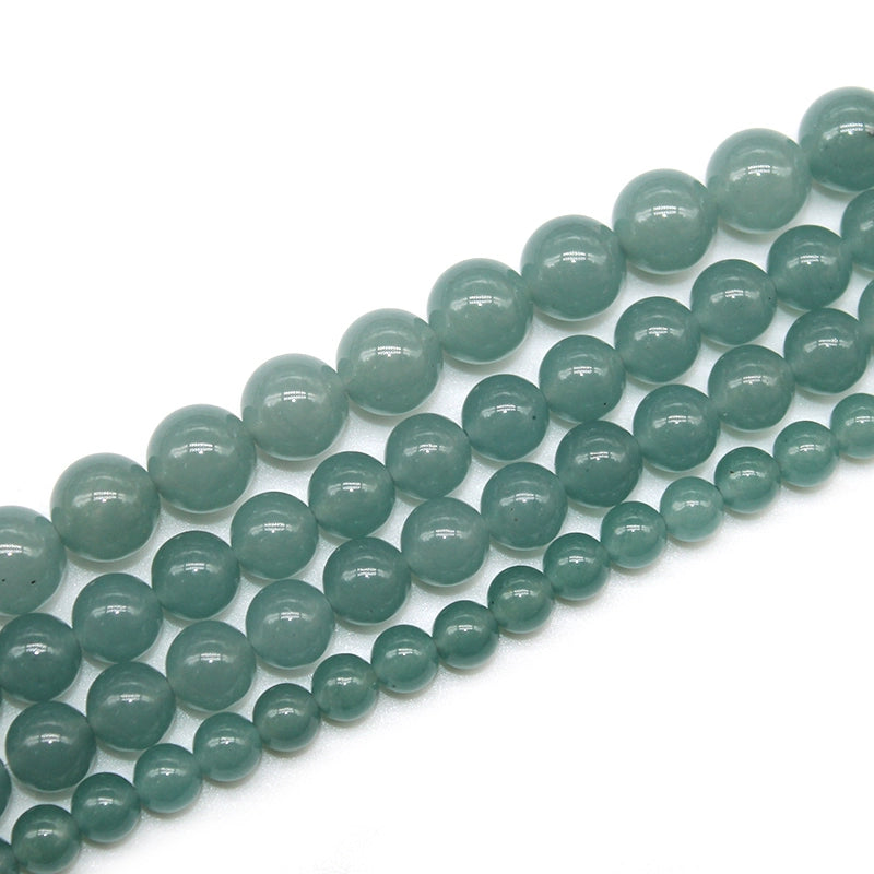 Ink blue chalcedony loose beads necklace semi-finished product
