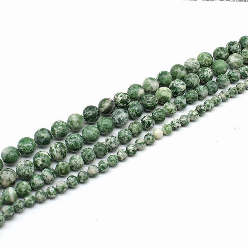 Blue dot stone loose beads DIY hand-woven materials