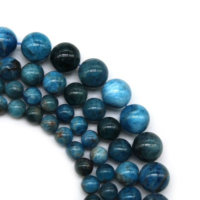 Apatite loose beads and round beads DIY handmade beads