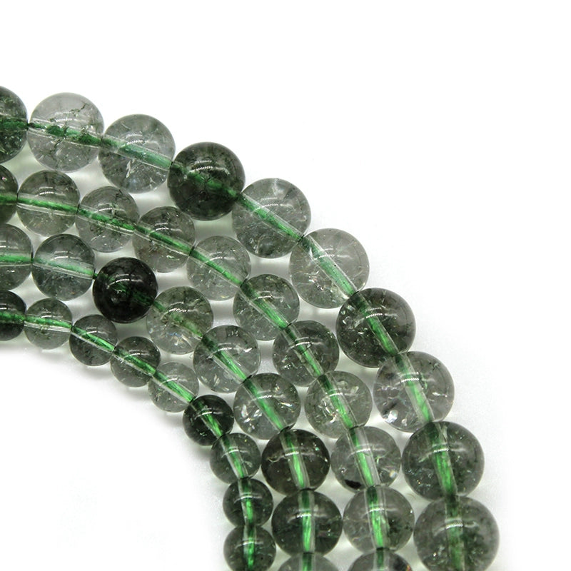 K9 glass green ghost loose beads and round beads DIY handmade crystal