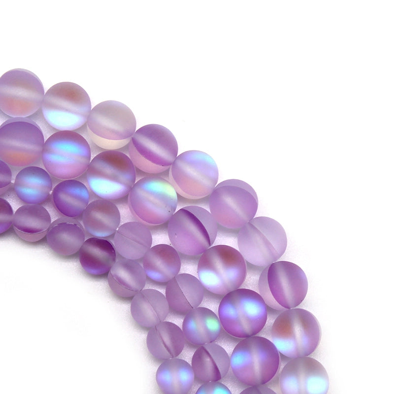 Purple flash stone loose beads DIY hand-woven bracelet