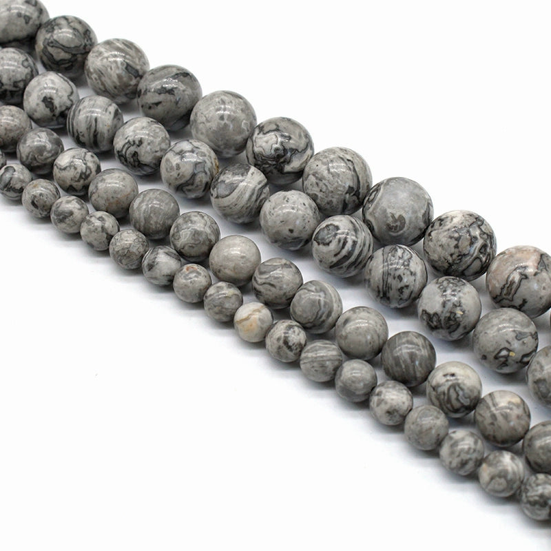 Map stone loose beads DIY hand-woven material