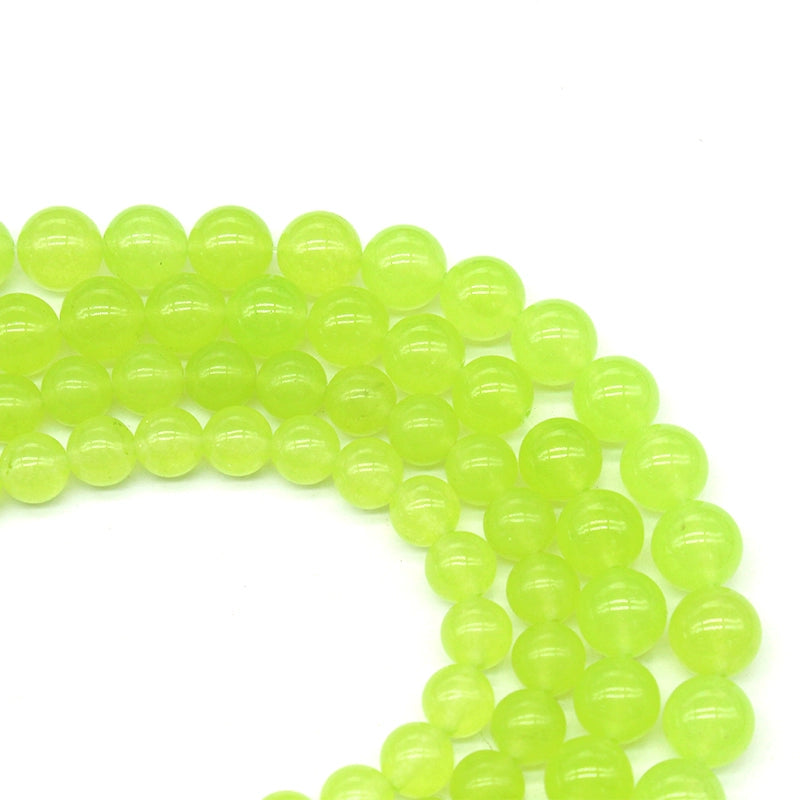 Grape green chalcedony crystal jade loose beads DIY hand-woven bracelet