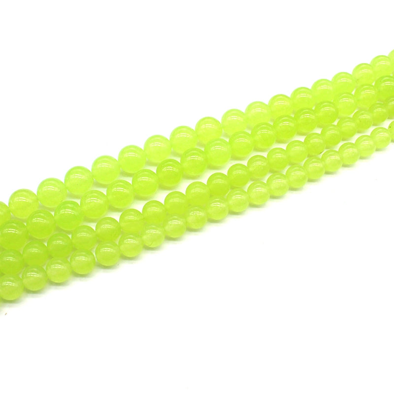 Grape green chalcedony crystal jade loose beads DIY hand-woven bracelet