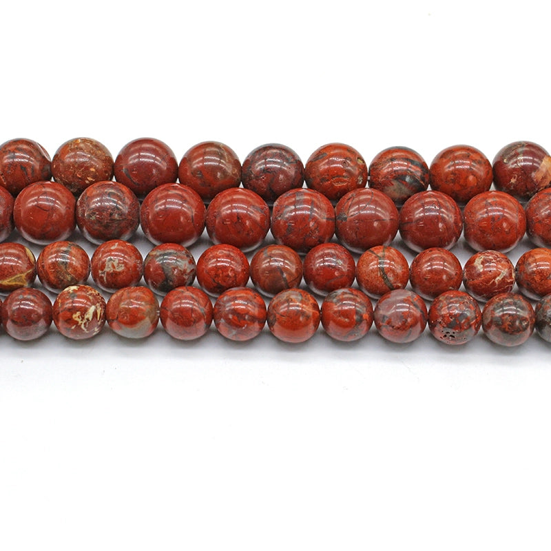Flower red loose beads crystal materials
