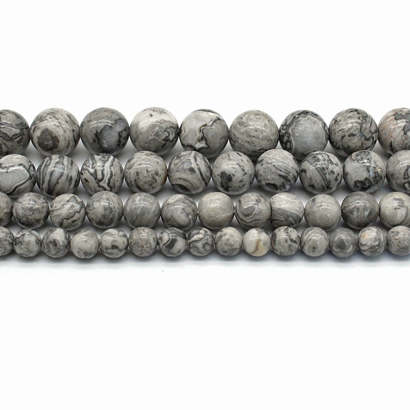Map stone loose beads DIY hand-woven material