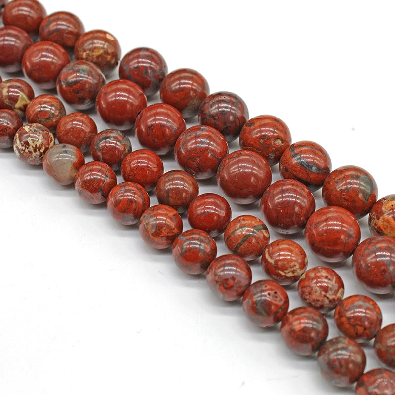 Flower red loose beads crystal materials