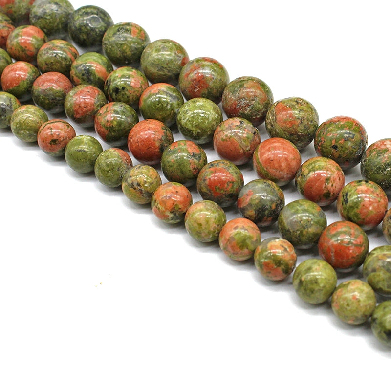 Flower green loose beads DIY hand-woven crystal
