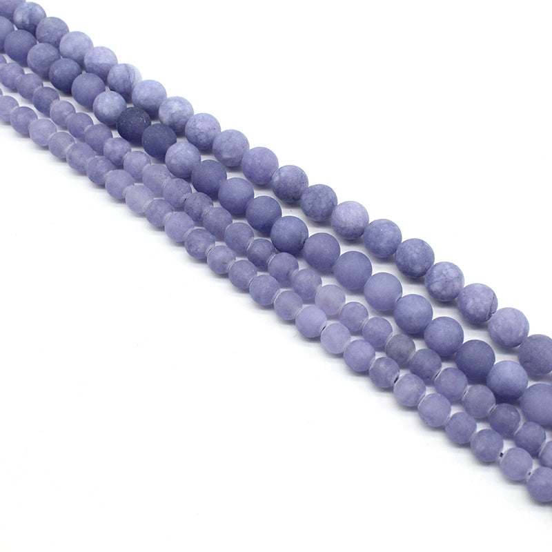 Frosted lavender loose crystal beads for DIY hand-woven materials
