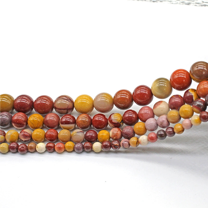 Egg yolk stone loose beads and round beads DIY hand-woven materials