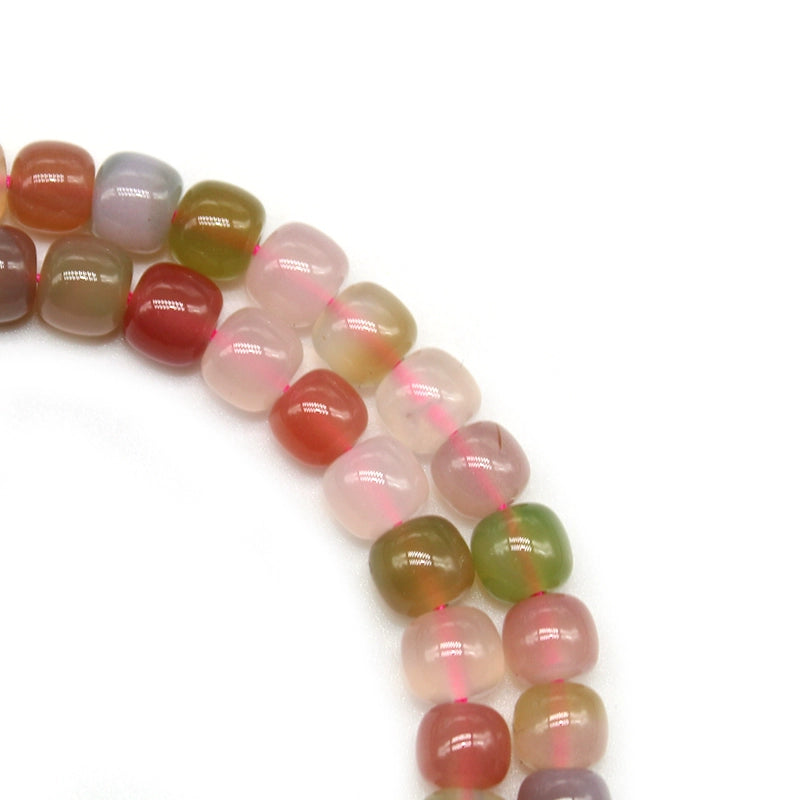 Yanyuan agate 6*7mm old type bead barrel bead DIY jewelry accessories
