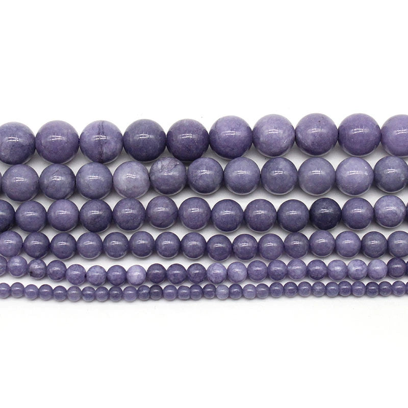 Lavender stone loose beads DIY hand-woven crystal