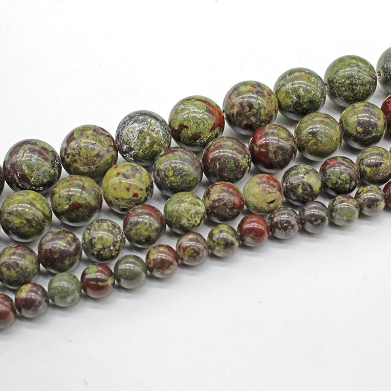 Natural dragon blood stone loose beads DIY hand-woven materials