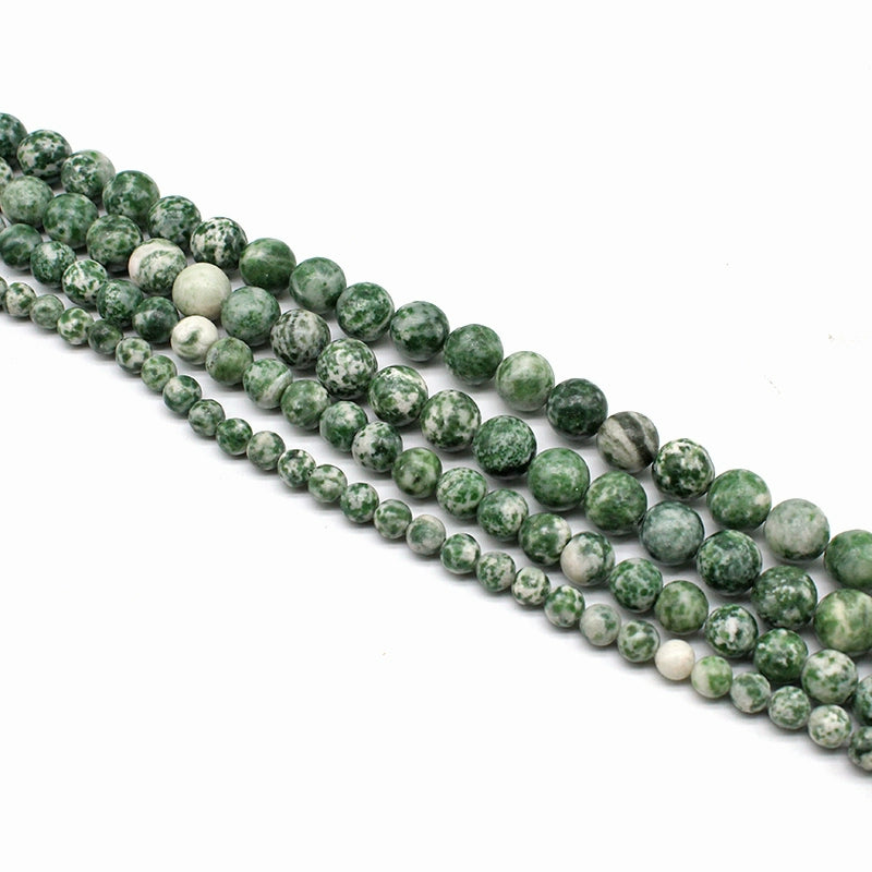 Blue dot stone loose beads DIY hand-woven materials