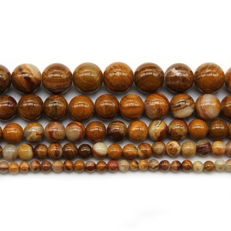 Yellow stone loose beads round beads necklace earring accessories