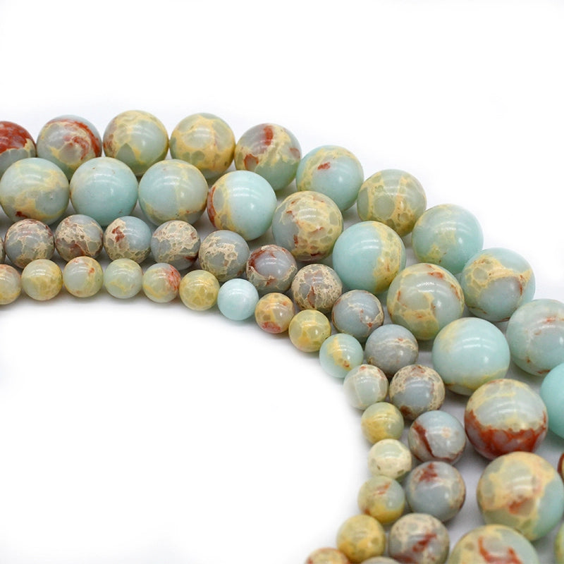 Shoushan stone loose bead necklace semi-finished product