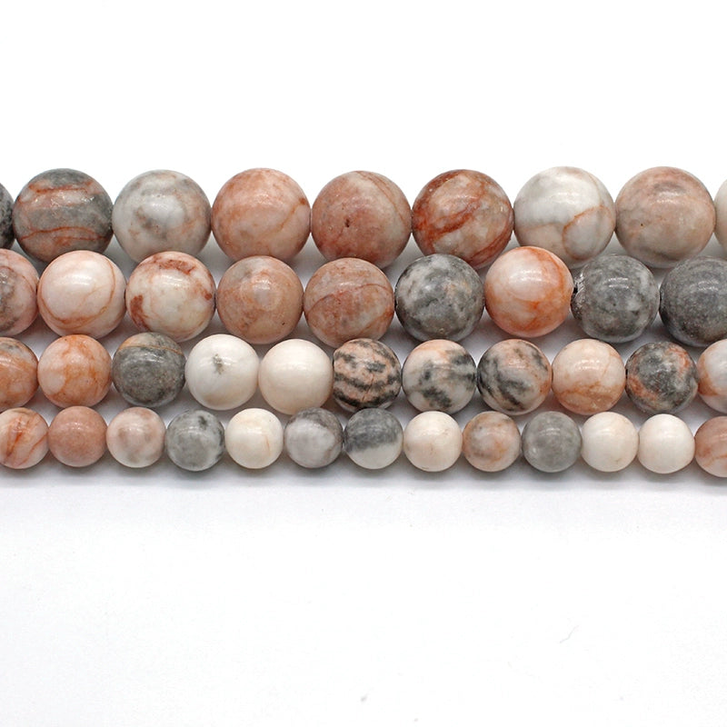 Pink zebra loose beads DIY hand-woven bracelet