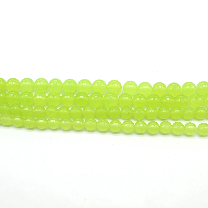 Grape green chalcedony crystal jade loose beads DIY hand-woven bracelet