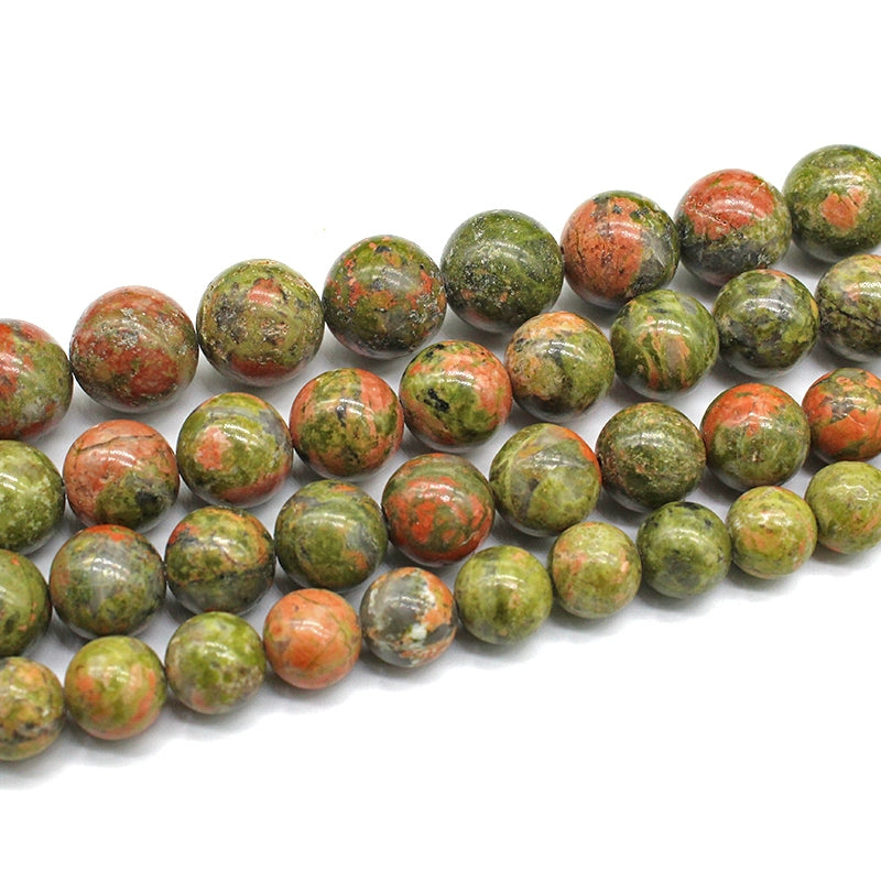 Flower green loose beads DIY hand-woven crystal