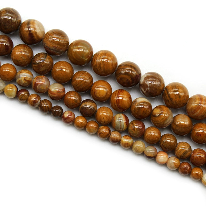 Yellow stone loose beads round beads necklace earring accessories