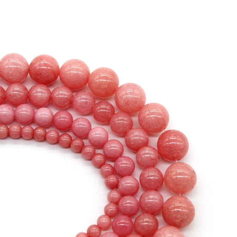 Red veined chalcedony semi-finished DIY handmade crystal beads