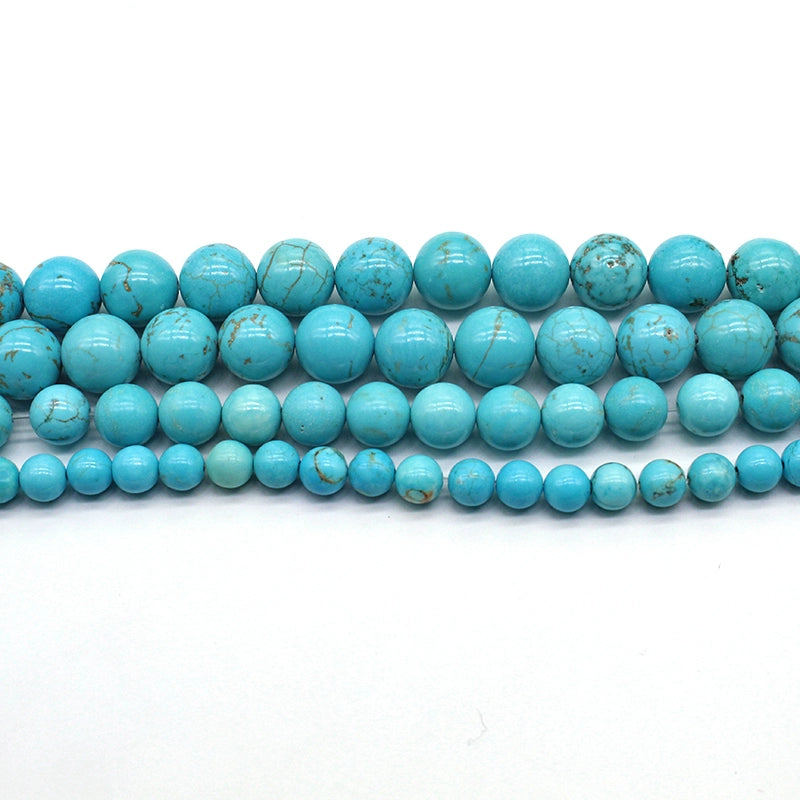 Natural stone light blue turquoise loose beads