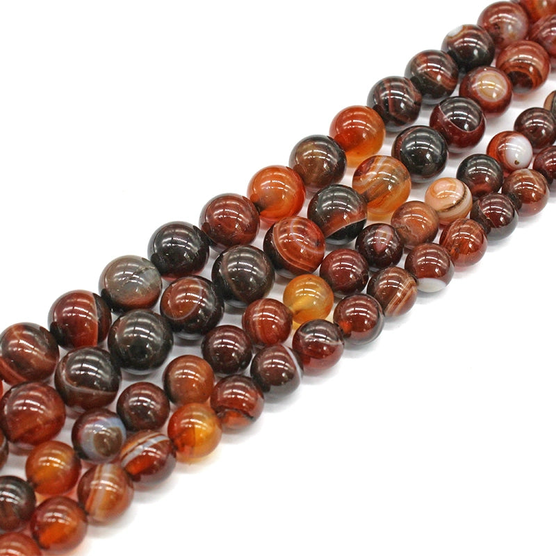 Dreamy line agate loose beads crystal accessories