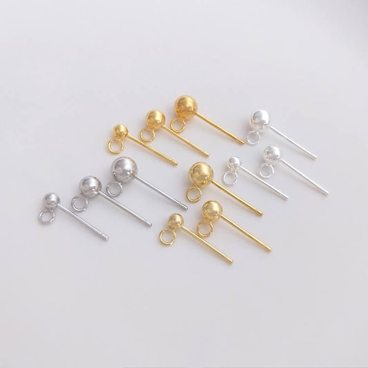 Open hoop studs 925 sterling silver
