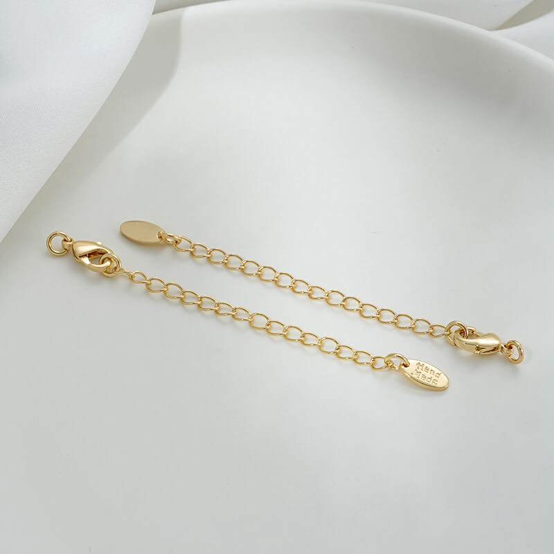 Lobster Clasp Extender, 14K gold-plated,white gold engraved portrait rectangular plate oval heart tag tail chain