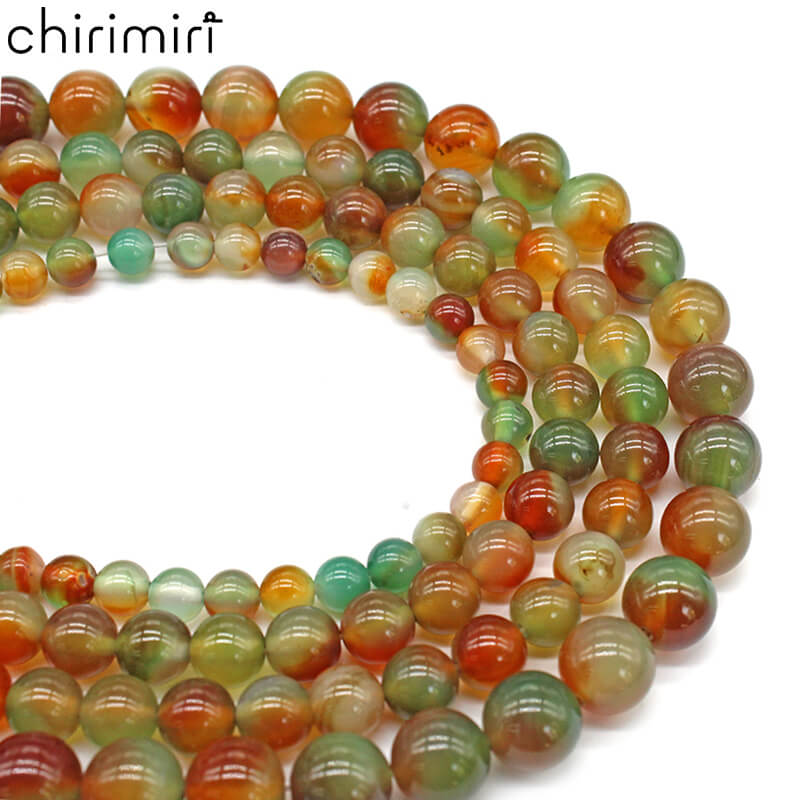 Peacock agate loose beads bracelet string jewelry