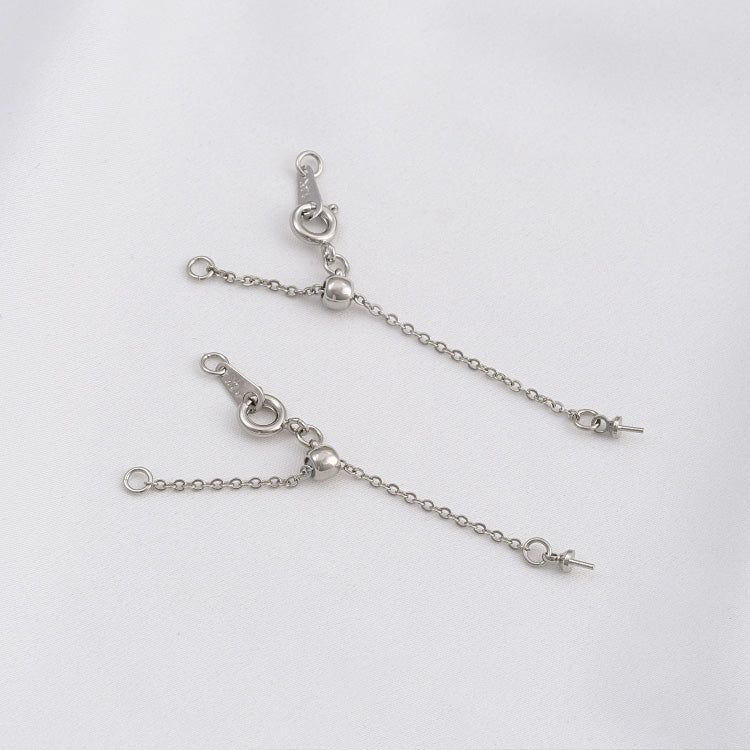 Tail chain, 6cm hanging sheep eyeball support telescopic, with opening ring