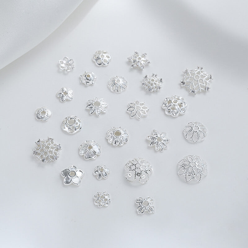 Plum blossom, four-leaf clover, snowflake beaded cap