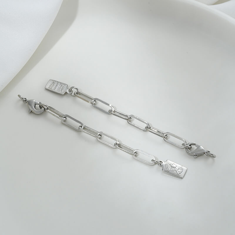 Lobster Clasp Extender, 14K gold-plated,white gold engraved portrait rectangular plate oval heart tag tail chain
