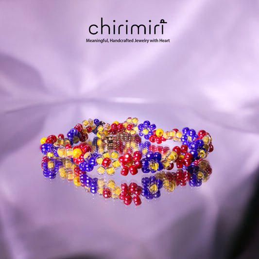 Chirimiri Handmade Flower Bracelet – Snow White Series