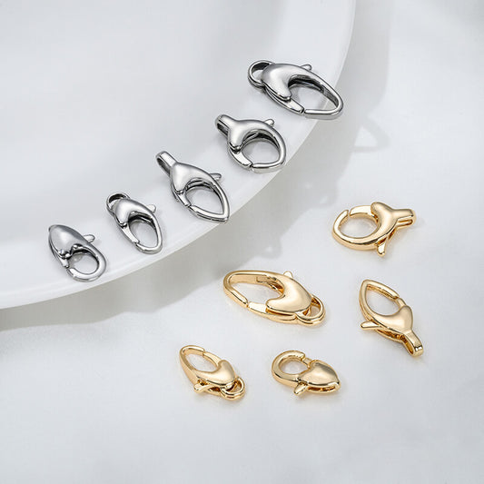 Titanium steel, ladle gold heart-shaped lobster clasp