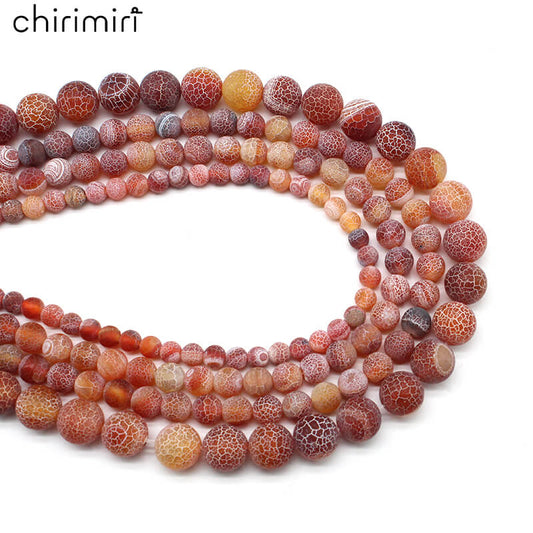 Weathered agate loose beads DIY hand-woven material