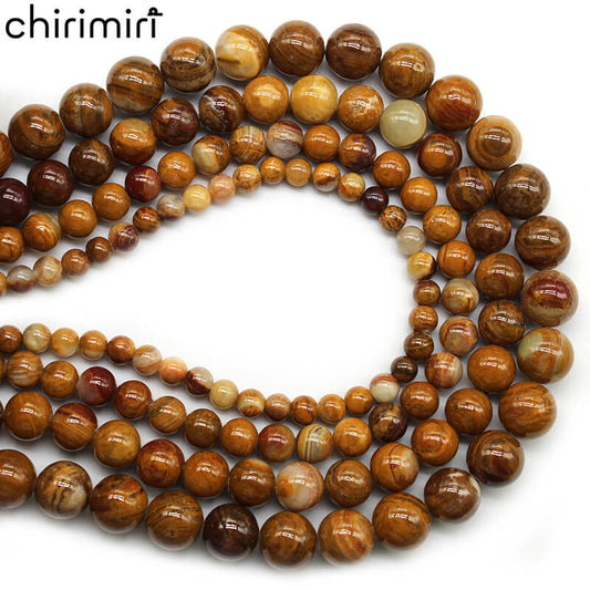 Yellow stone loose beads round beads necklace earring accessories