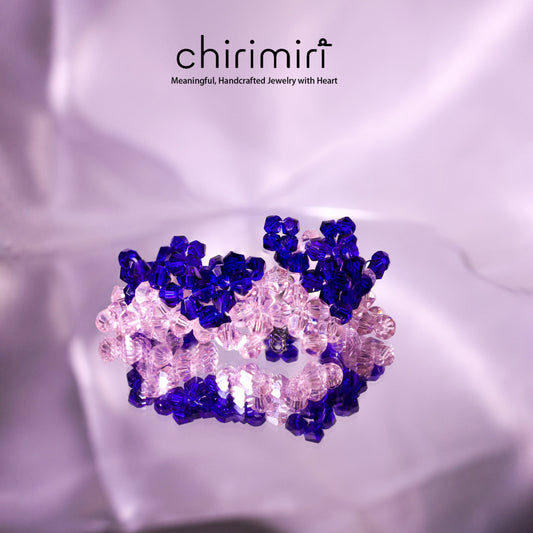 Chirimiri Handmade Big Heart Crystal Bracelet – Starry Romance Series