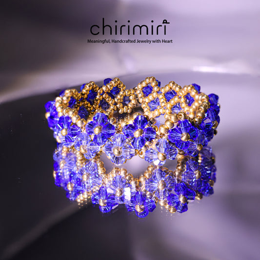 Chirimiri Handmade Blue crystal bracelet - Ocean Muse