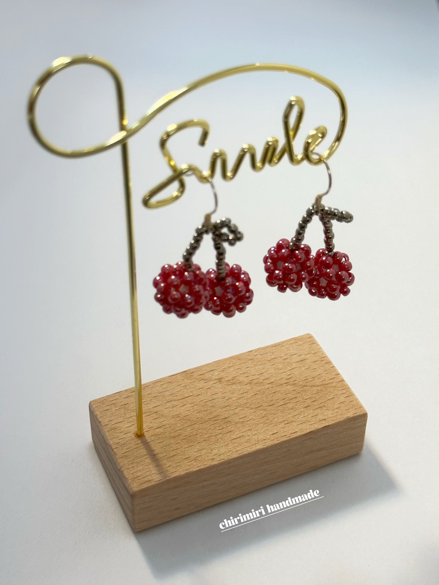 CHIRIMIRI LOVE CHERRY handmade earrings