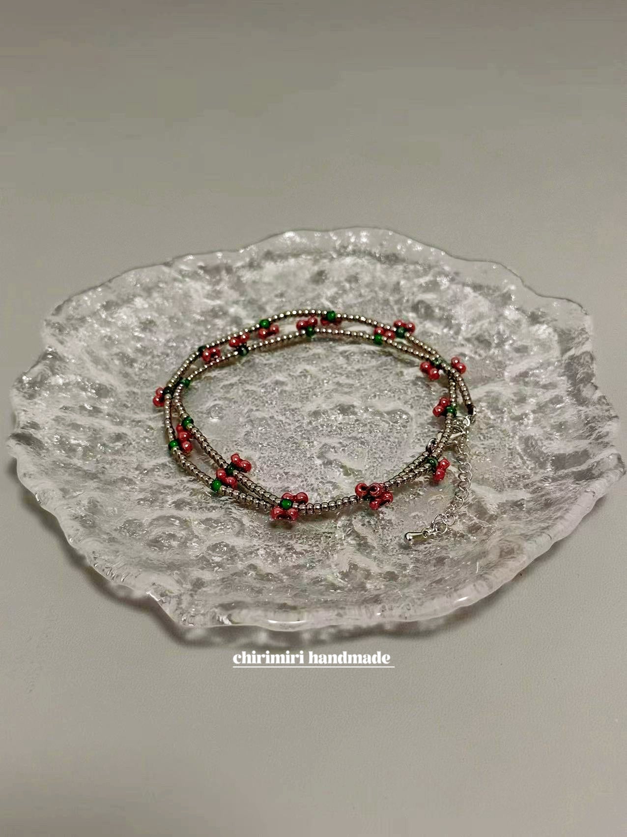 CHIRIMIRI LOVE CHERRY handmade necklace