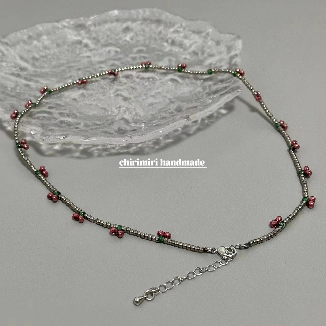 CHIRIMIRI LOVE CHERRY handmade necklace